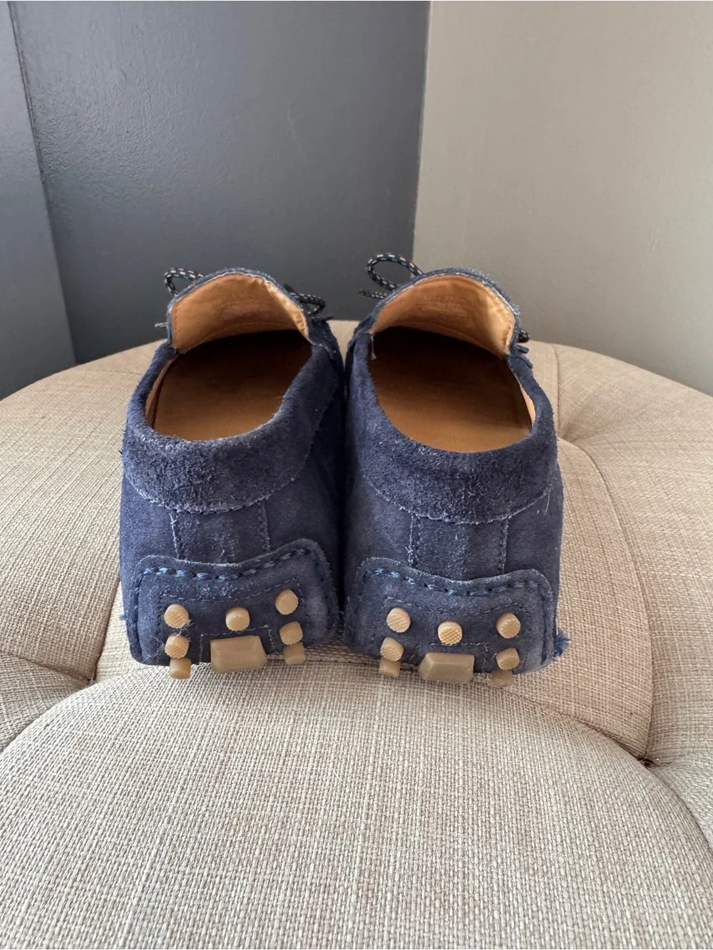 Zara Men's Split Suede Moccasins Size 8-8.5 EU 41